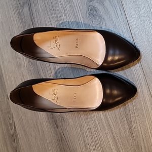 Brown Red bottom pumps